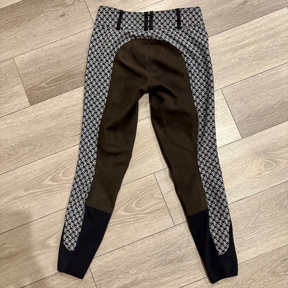 Pikeur Candela Print McCrown Suede Full Seat Equestrian Breeches Size 24/6